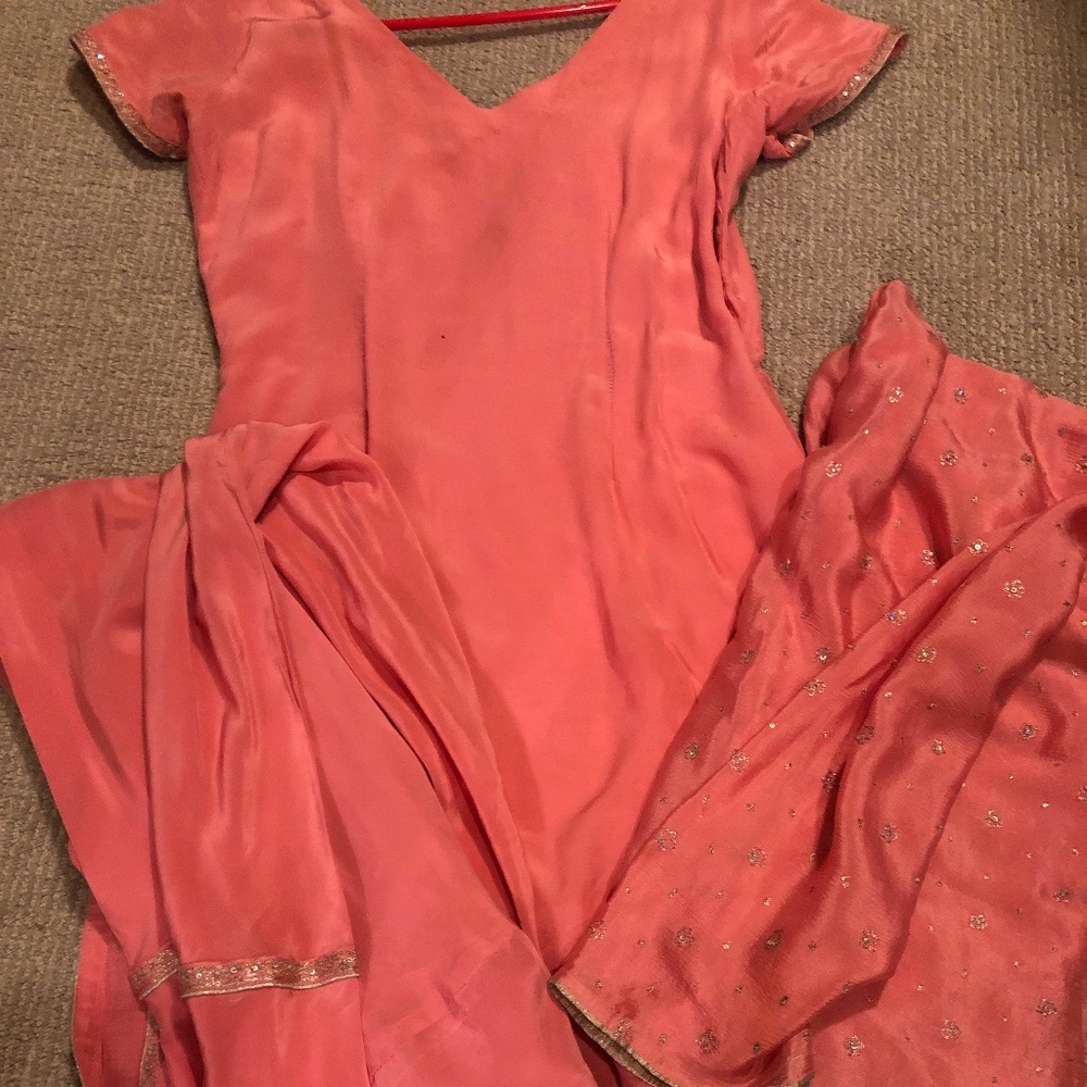 Indian Pakistani Churidar Salwar Kameez Silk